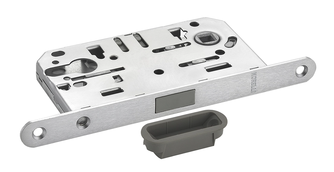 Защелка межкомнатная M1885 SSC магнитная под цилиндр, цвет суперматовый хром фото 2 Защелка межкомнатная M1885 SSC магнитная под цилиндр, цвет суперматовый хром фото купить в Ставрополе