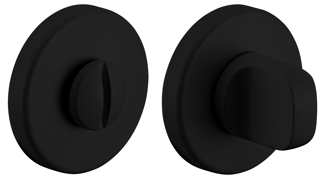 Завертка сантехническая LUX-WC-R5 NERO-ST, цвет - черный soft-touch фото купить Ставрополь