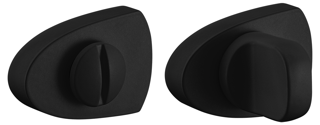 Завертка сантехническая LUX-WC-UN NERO-ST цвет - черный soft-touch фото купить Ставрополь
