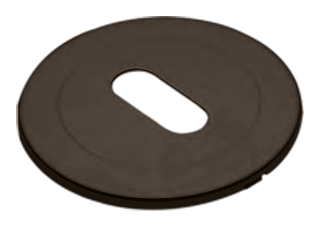 Накладка на ключевой цилиндр LUX-FK-R1 ANT на круглой розетке под ключ буратино, цвет - антрацит фото купить Ставрополь