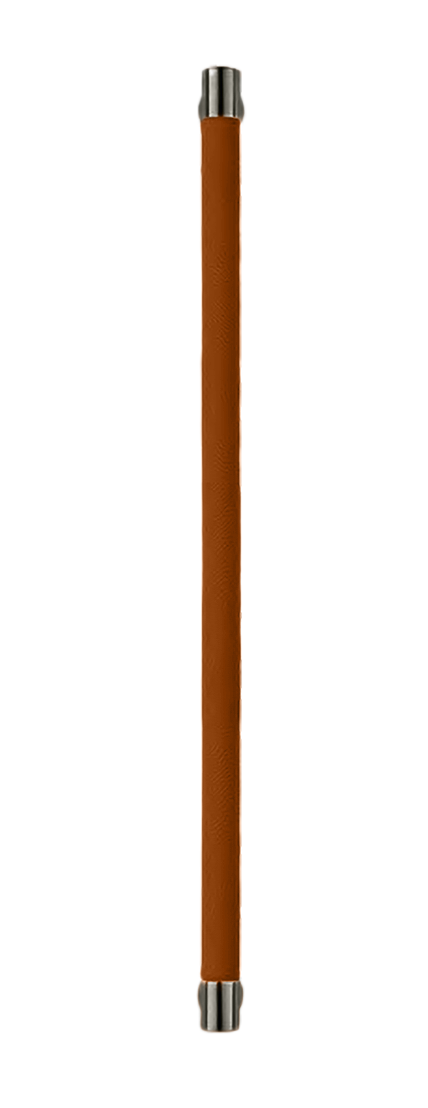 Ручка-скоба HIDE LEATHER PH/A ANT/CUOIO, цвет - антрацит/светло-коричневый фото купить Ставрополь