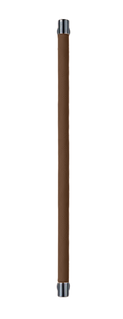 Ручка-скоба HIDE LEATHER PH/B NERO/TESTA DI MORO, цвет - черный/темно-коричневый фото купить Ставрополь