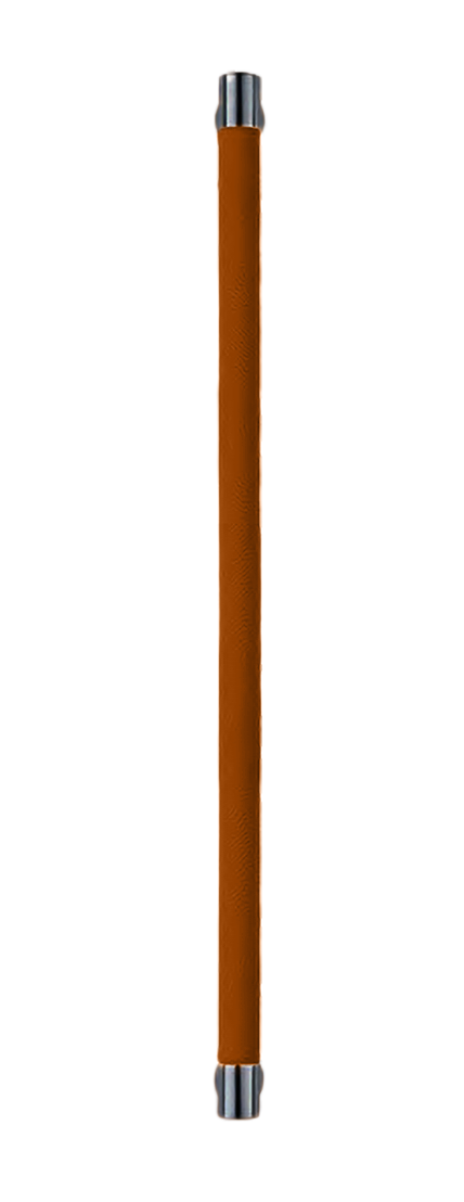 Ручка-скоба HIDE LEATHER PH/B NERO/CUOIO, цвет - черный/светло-коричневый фото купить Ставрополь