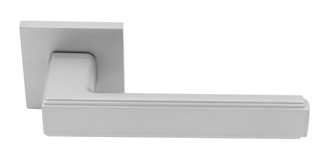 Ручка дверная MH-64-S6 ASC STEPS на квадратной розетке 6 мм, цвет анодированный матовый хром фото купить Ставрополь