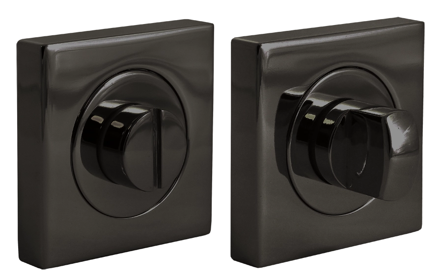 LUX-WC-S2 NIN, завертка сантехническая на квадратной розетке, цвет - черный никель фото купить Ставрополь