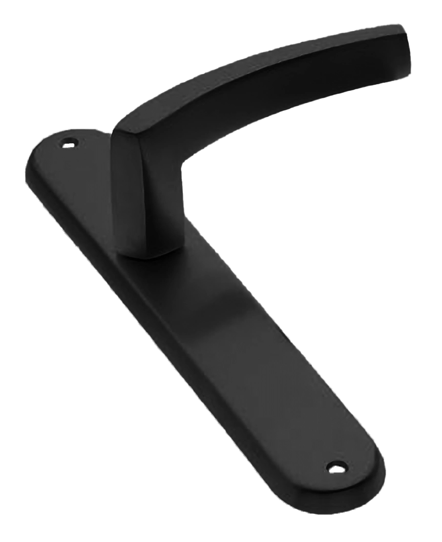 Ручка дверная на планке WIND PL NERO, цвет черный, латунь фото купить в Ставрополе