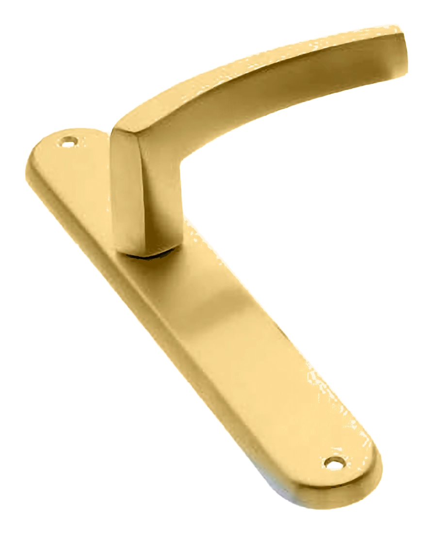 Ручка дверная на планке WIND PL OSA, цвет матовое золото, латунь фото купить в Ставрополе