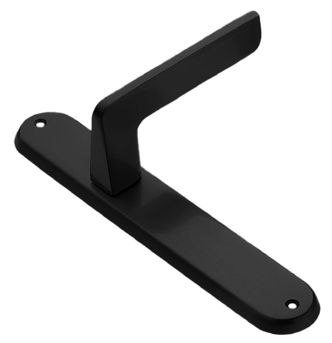 Ручка дверная на планке ROCK PL NERO, цвет черный, латунь фото купить в Ставрополе