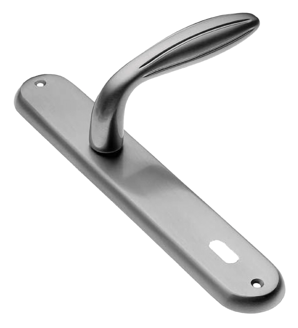 Ручка дверная на планке BUD PL CSA, цвет матовый хром, латунь фото купить в Ставрополе