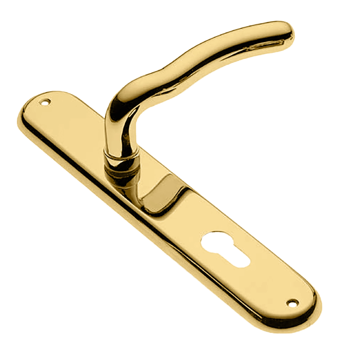 Ручка дверная на планке SNAKE PL OTL, цвет золото, латунь фото купить в Ставрополе