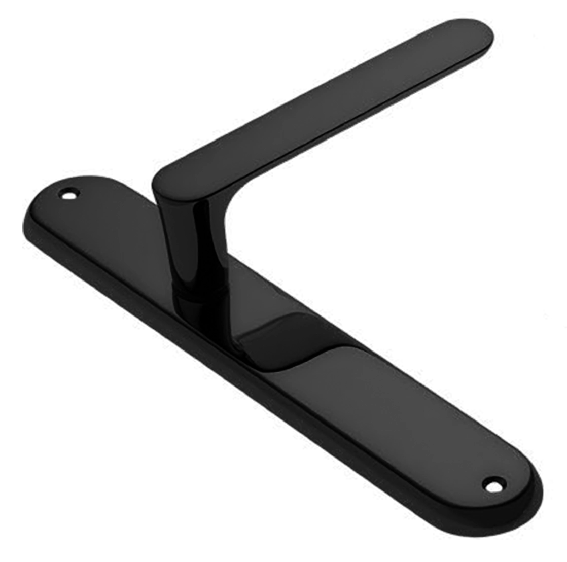 Ручка дверная на планке LE BOAT PL NERO, цвет черный, латунь фото купить в Ставрополе