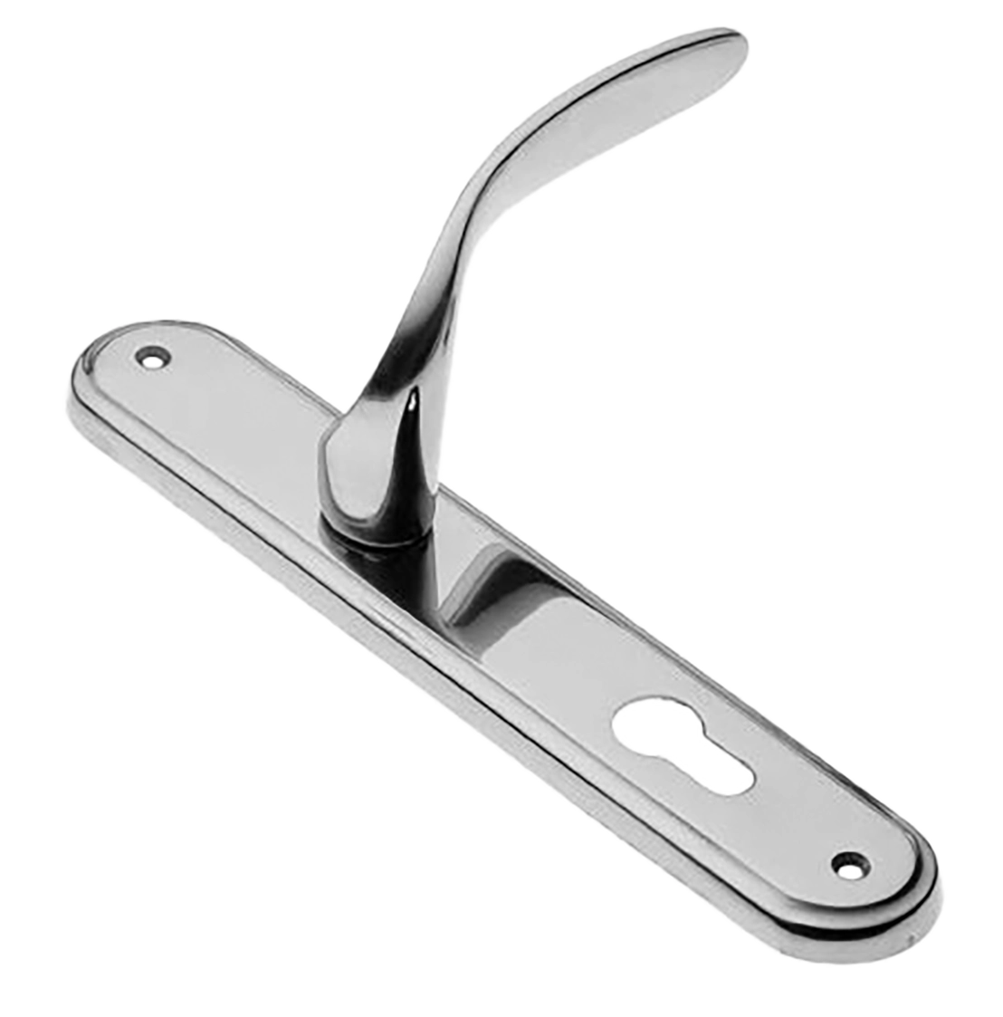 Ручка дверная на планке COBRA PL CRO, цвет хром, латунь фото купить в Ставрополе