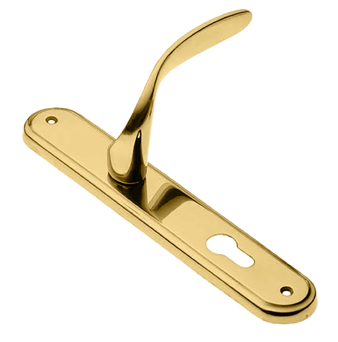 Ручка дверная на планке COBRA PL OTL, цвет золото, латунь фото купить в Ставрополе