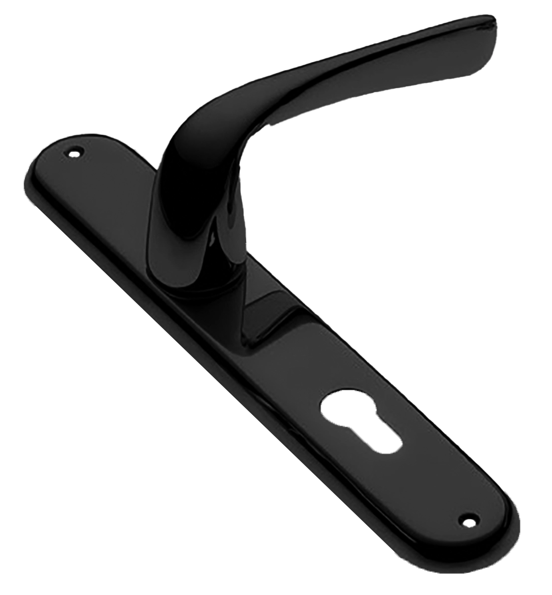 Ручка дверная на планке LE MANS PL NERO, цвет черный, латунь фото купить в Ставрополе