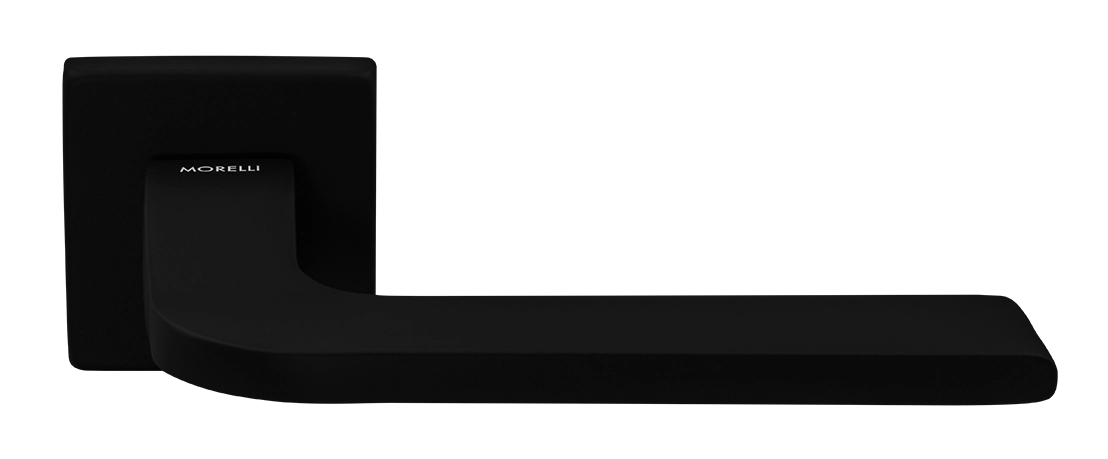 Ручка дверная SPUTNIK S5 NERO-ST на квадратной розетке, цвет черный soft-touch, ЦАМ фото купить в Ставрополе