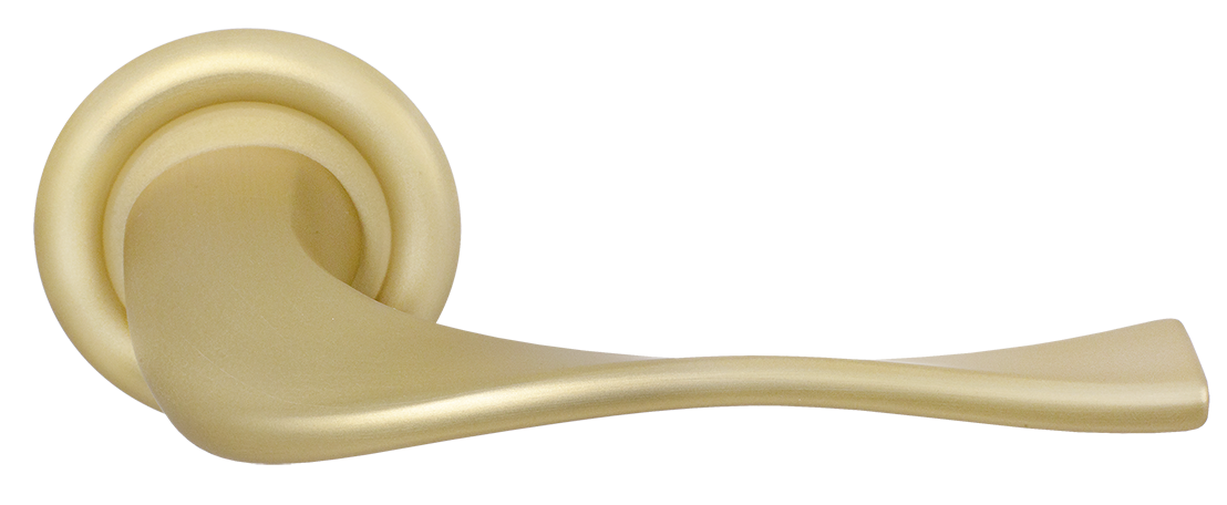 Ручка дверная SKYSCRAPER R7 AH на круглой розетке, цвет Осенний мёд/Autumn Honey фото купить Ставрополь