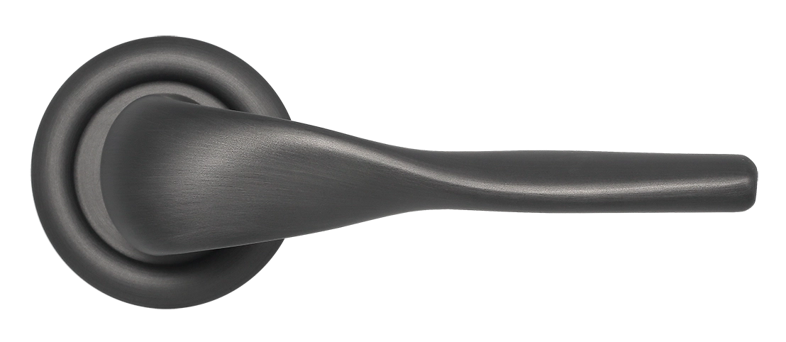 Ручка дверная LVB R7 SST на круглой розетке, цвет Летняя гроза/Summer Storm фото купить в Ставрополе