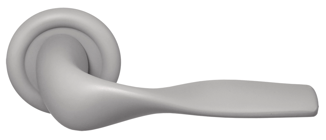 Ручка дверная LVB R7 SMI на круглой розетке, цвет Весенняя дымка/Spring Mist фото купить Ставрополь