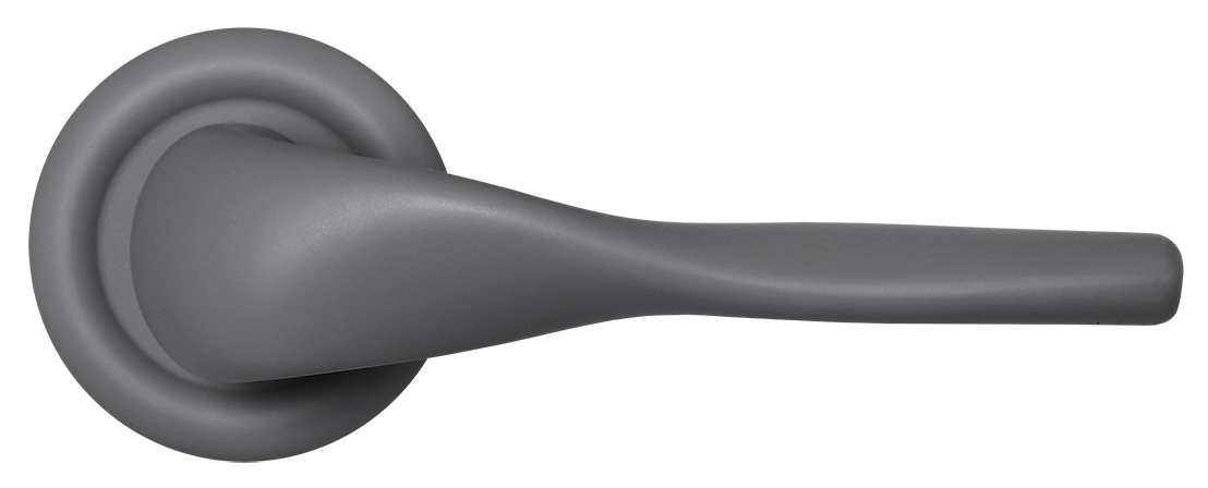 Ручка дверная LVB R7 SSW на круглой розетке, цвет Стокгольмский снегопад/Stockholm Snowfall фото купить в Ставрополе