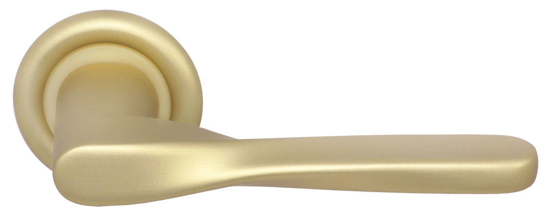 Ручка дверная THE OLYMPICS R7 AH на круглой розетке, цвет Осенний мёд/Autumn Honey фото купить Ставрополь