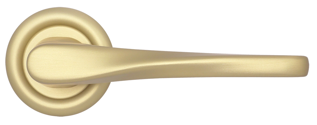 Ручка дверная THE OLYMPICS R7 AH на круглой розетке, цвет Осенний мёд/Autumn Honey фото купить в Ставрополе