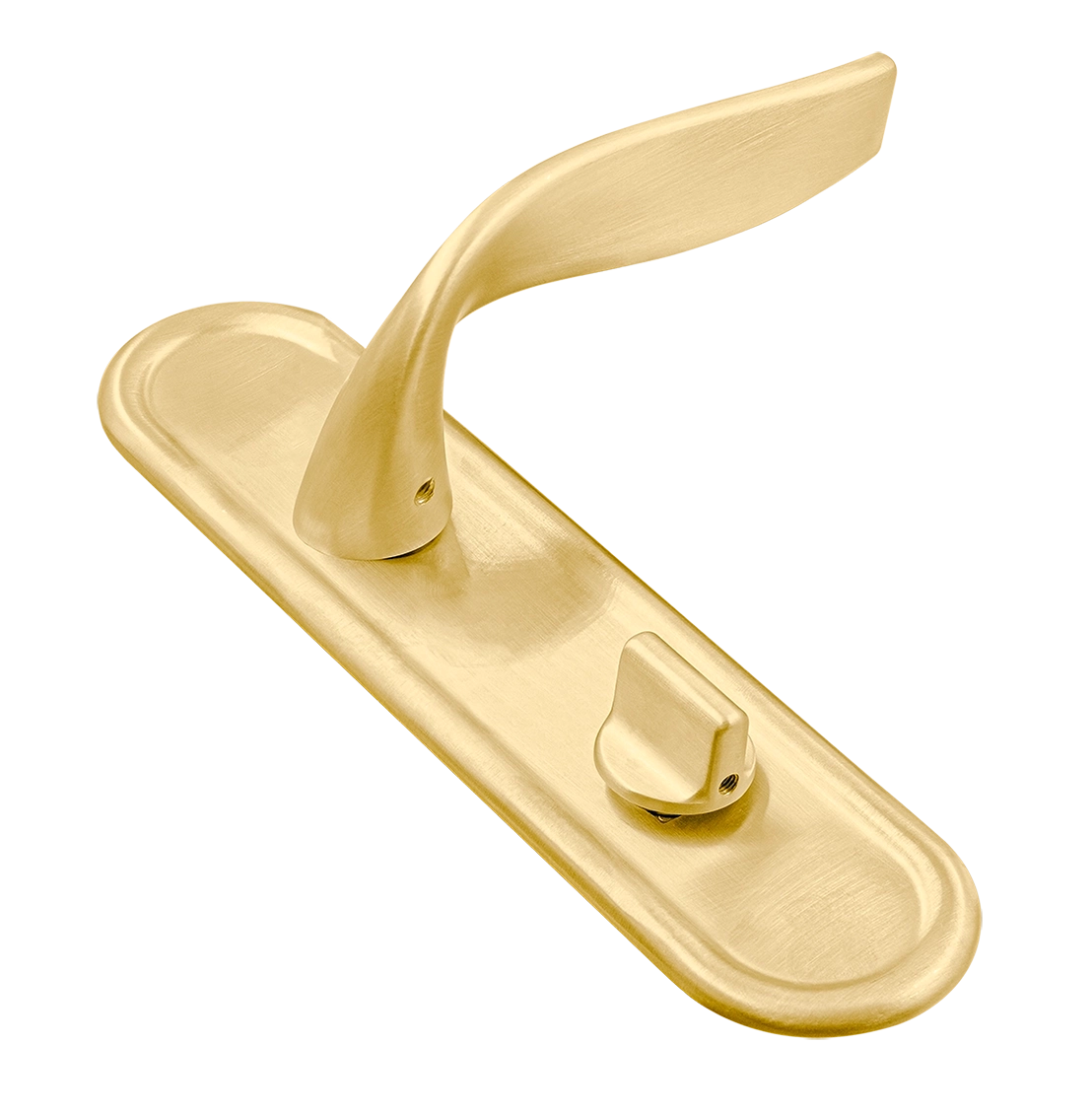 Ручка дверная SKYSCRAPER PLR WC AH на планке под сантехническую завертку, цвет Осенний мёд/Autumn Honey фото купить Ставрополь