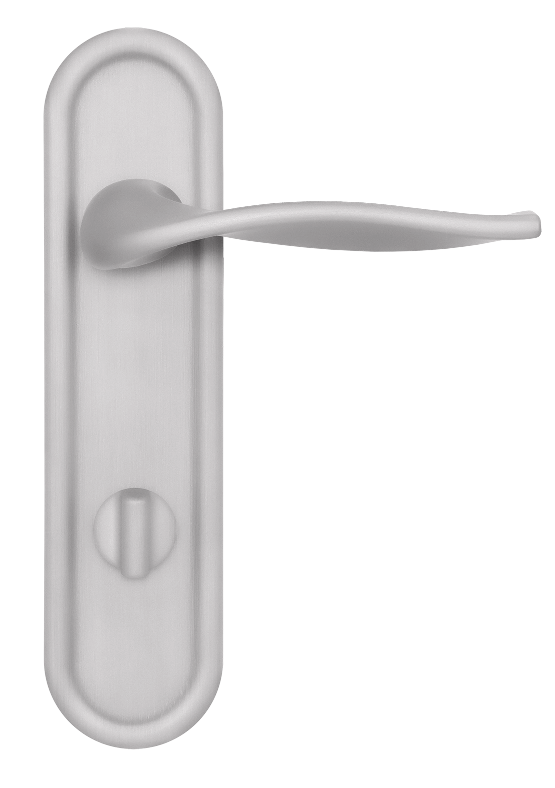 Ручка дверная SKYSCRAPER PLR WC SSW на планке под сантехническую завертку, цвет Стокгольмский снегопад/Stockholm Snowfall фото купить в Ставрополе