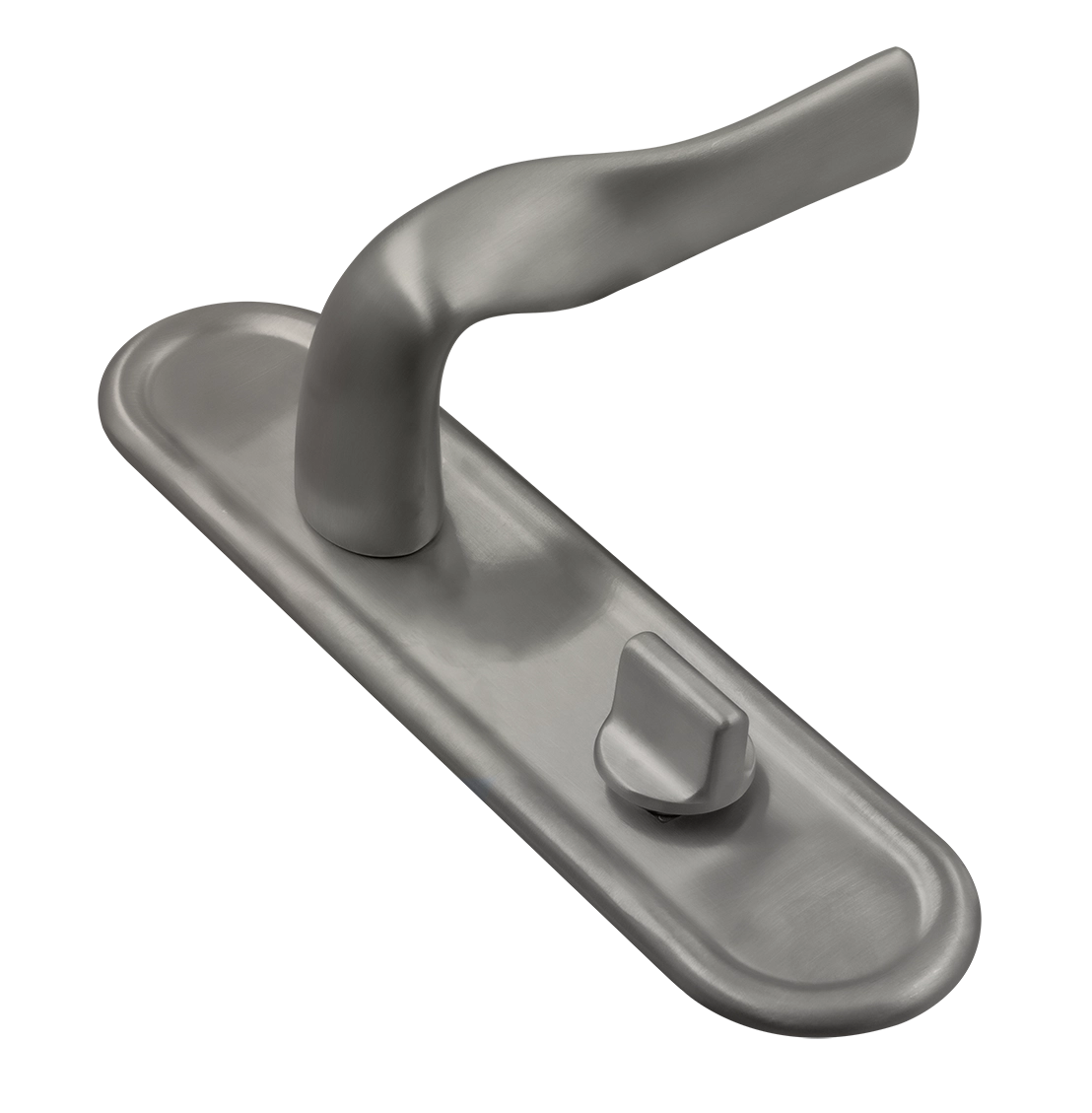 Ручка дверная LVB PLR WC WF на планке под сантехническую завертку, цвет Зимняя стужа/Winter Frost фото купить Ставрополь