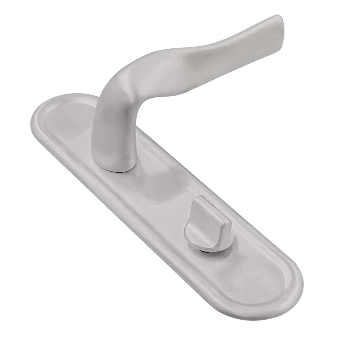 Ручка дверная LVB PLR WC SSW на планке под сантехническую завертку, цвет Стокгольмский снегопад/Stockholm Snowfall фото купить Ставрополь