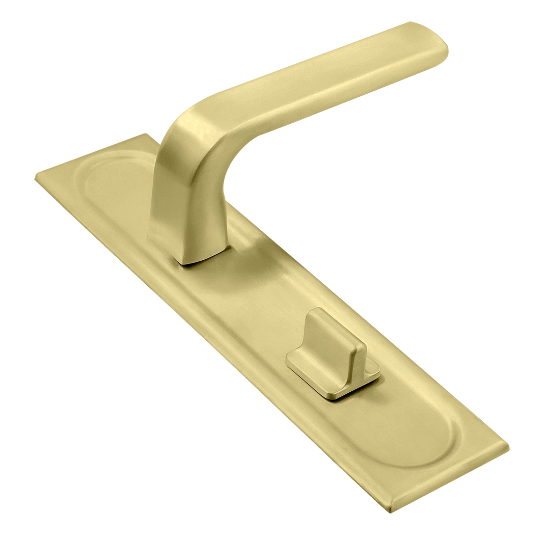 Ручка дверная THE BUS STATION PLS WC AH на планке под сантехническую завертку, цвет Осенний мёд/Autumn Honey фото купить Ставрополь