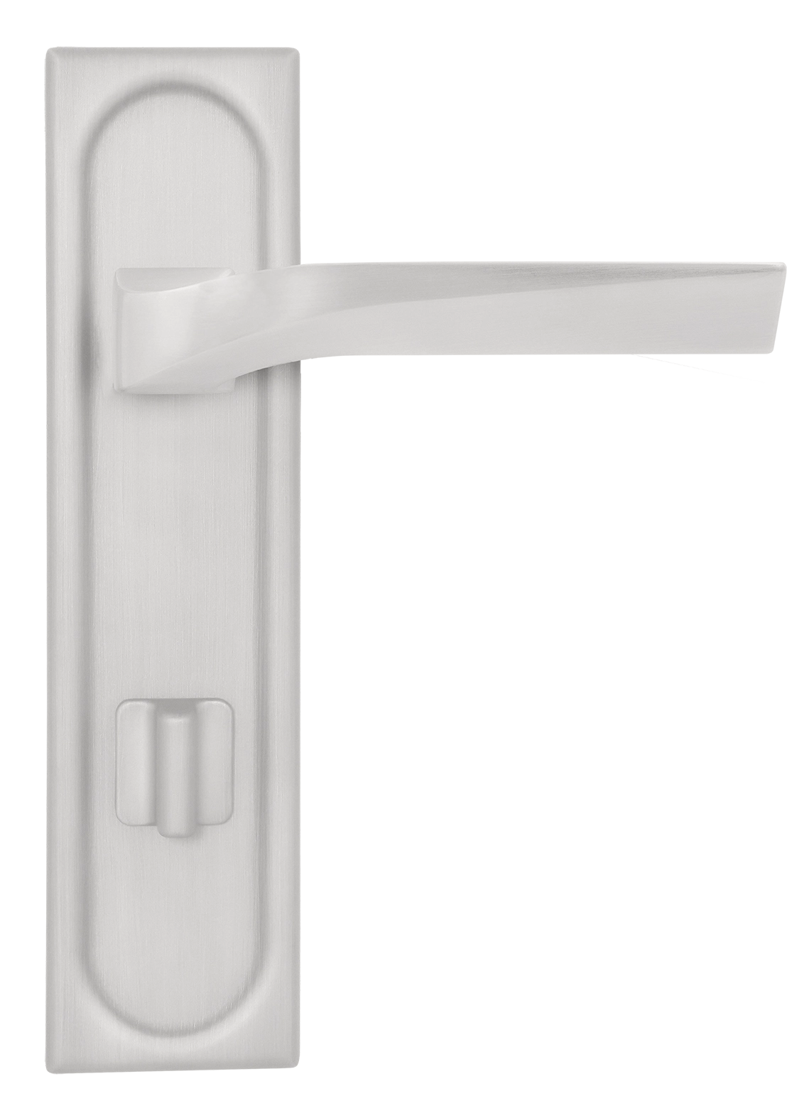 Ручка дверная WD CONCERT HALL PLS WC SSW на планке под сантехническую завертку, цвет Стокгольмский снегопад/Stockholm Snowfall фото купить в Ставрополе