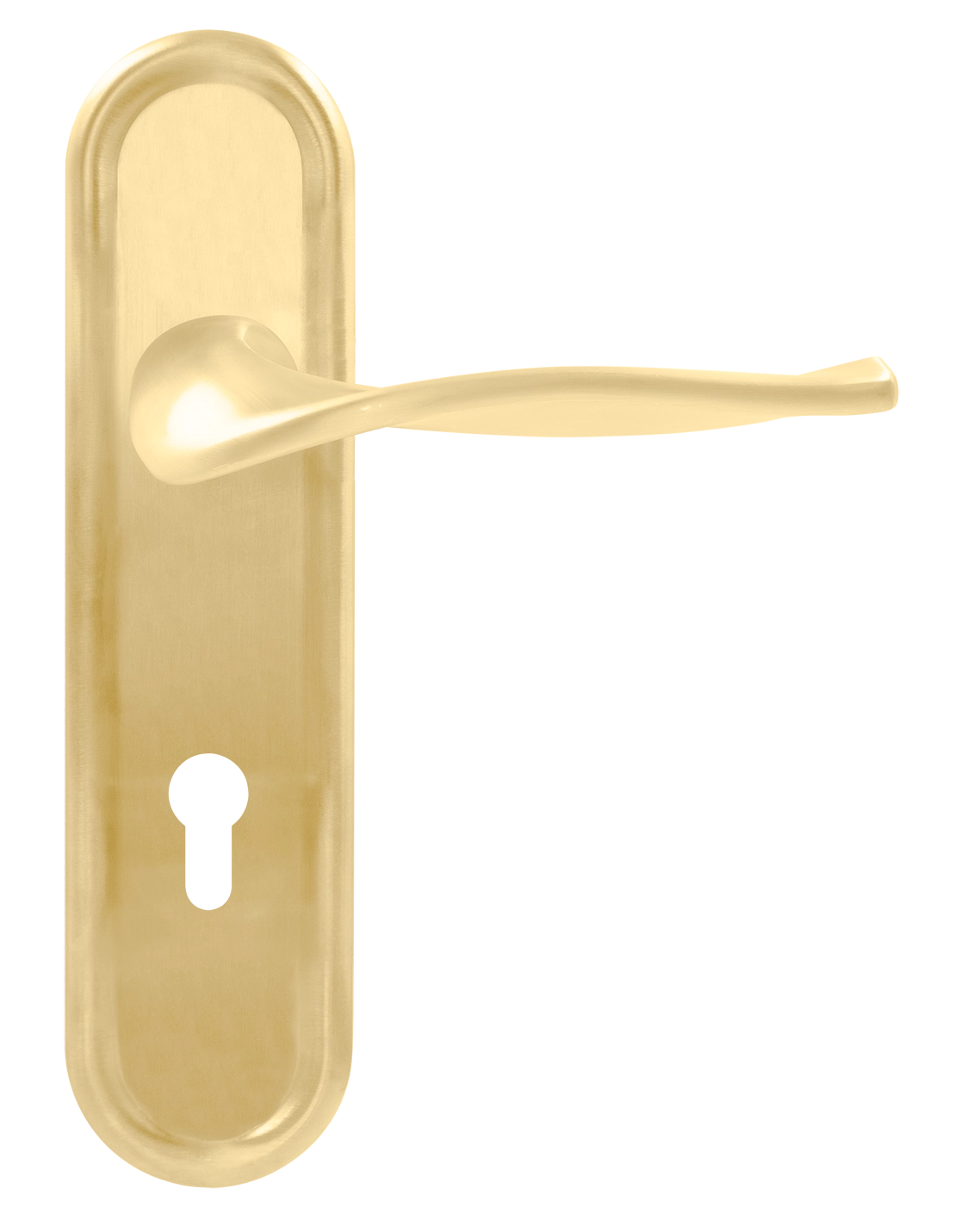 Ручка дверная SKYSCRAPER PLR KH AH на планке под ключевой цилиндр, цвет Осенний мёд/Autumn Honey фото купить Ставрополь