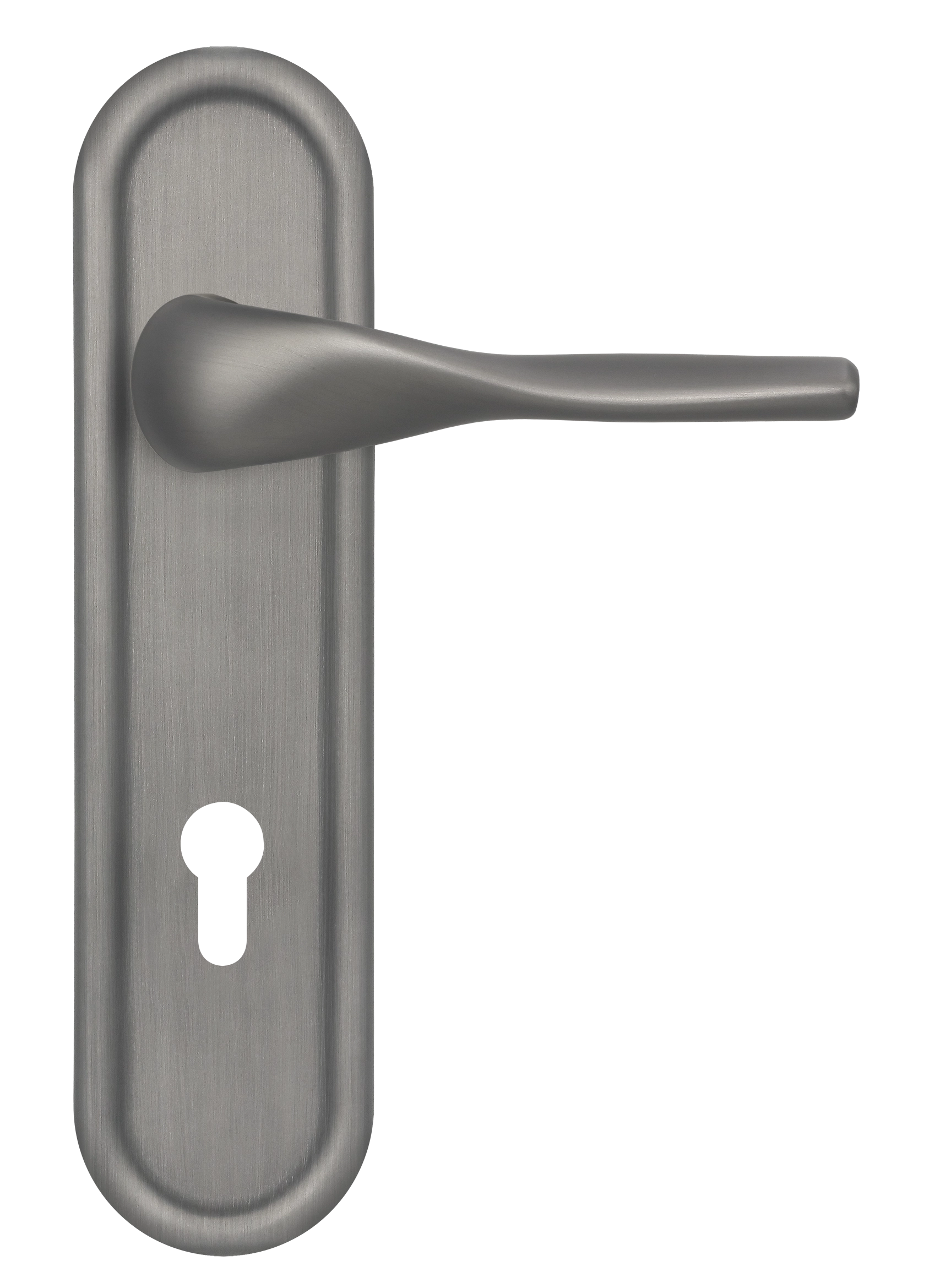 Ручка дверная LVB PLR KH WF на планке под ключевой цилиндр, цвет Зимняя стужа/Winter Frost фото купить Ставрополь