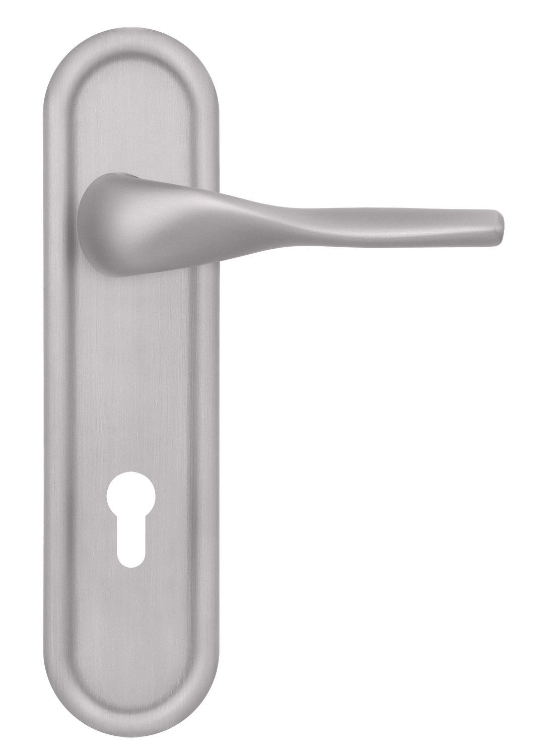 Ручка дверная LVB PLR KH SSW на планке под ключевой цилиндр, цвет Стокгольмский снегопад/Stockholm Snowfall фото купить Ставрополь