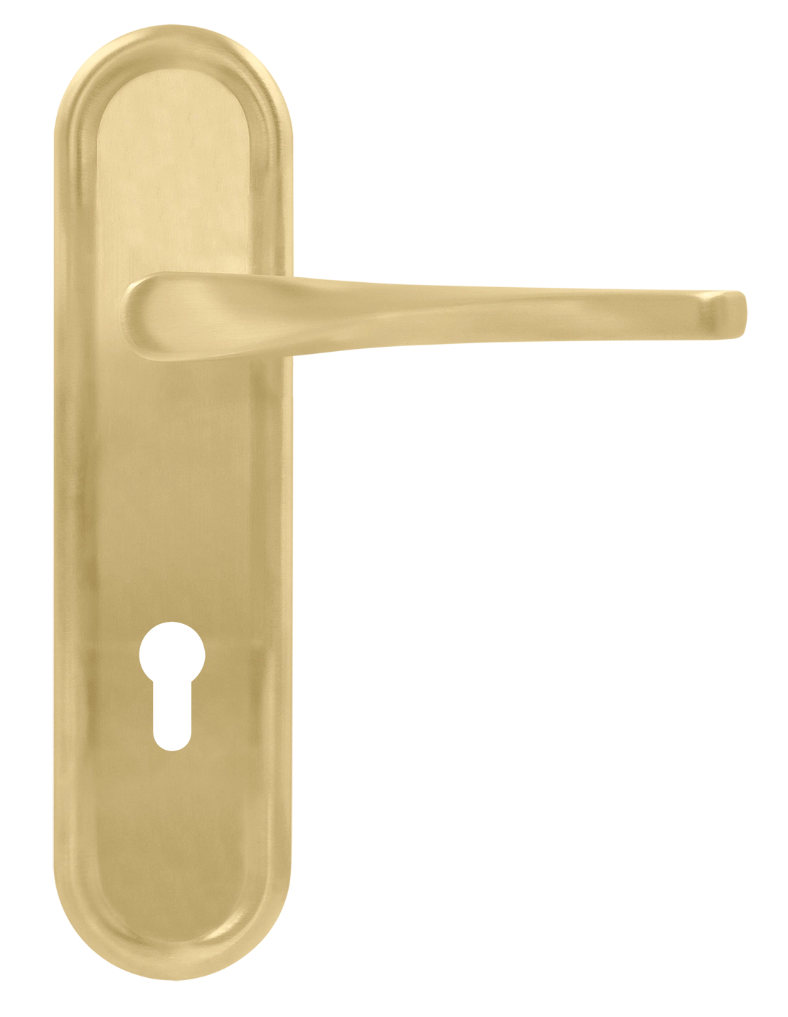 Ручка дверная THE OLYMPICS PLR KH AH на планке под ключевой цилиндр, цвет Осенний мёд/Autumn Honey фото купить Ставрополь