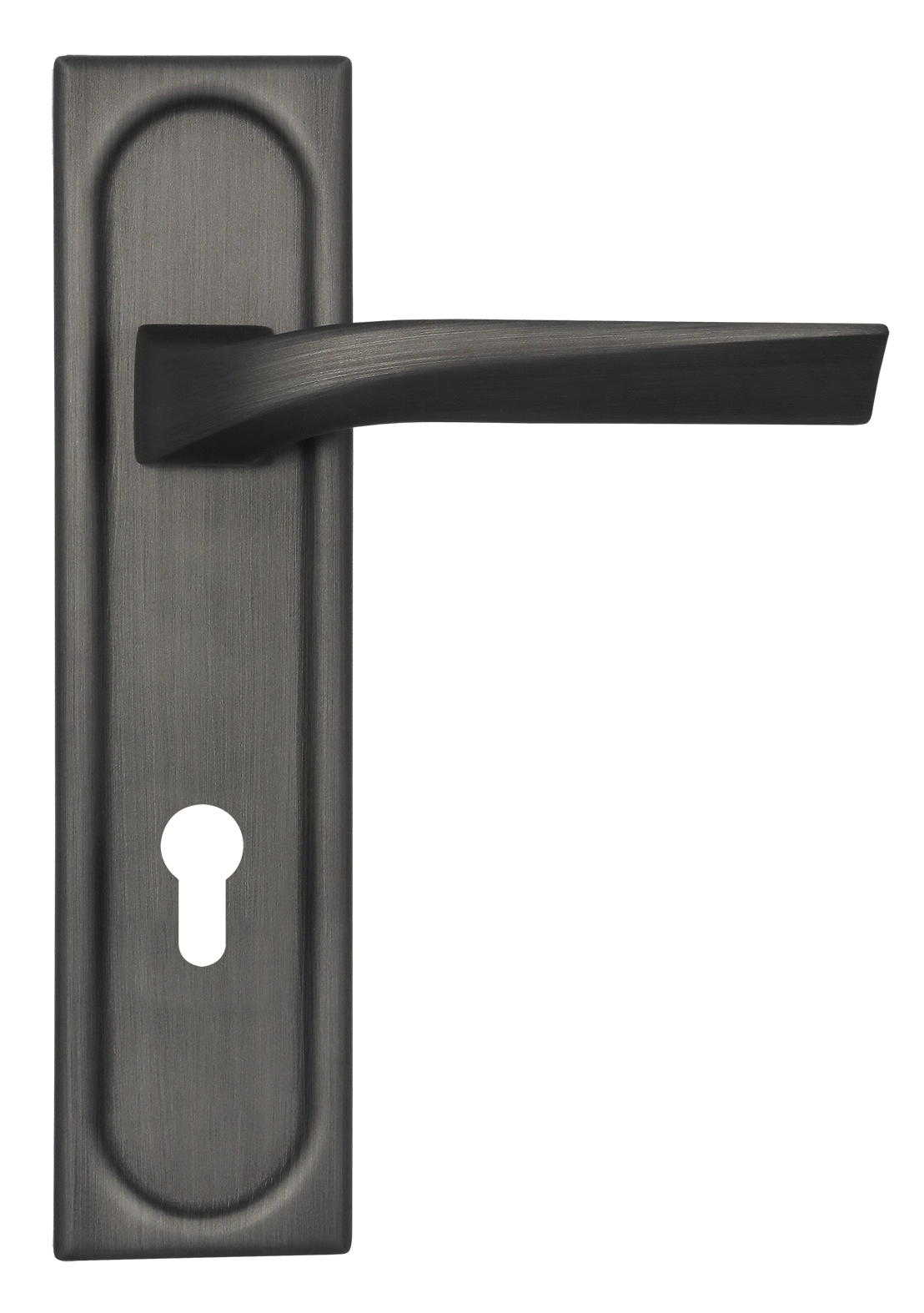 Ручка дверная WD CONCERT HALL PLS KH SST на планке под ключевой цилиндр