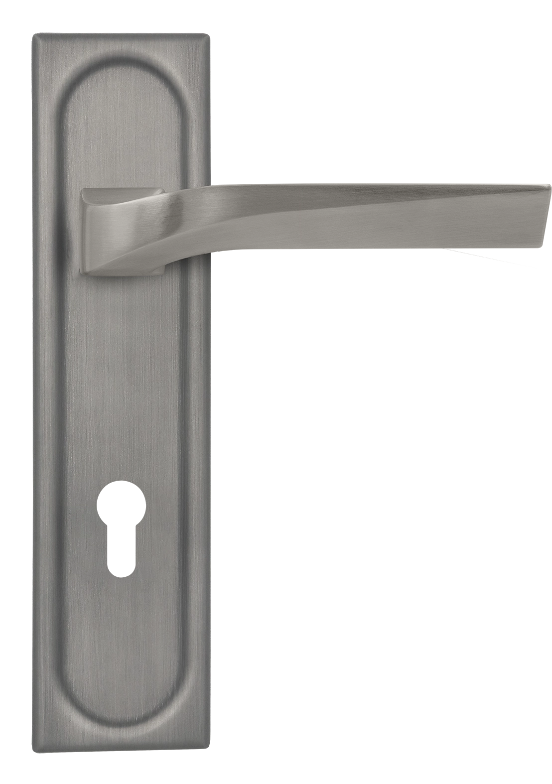 Ручка дверная WD CONCERT HALL PLS KH WF на планке под ключевой цилиндр, цвет Зимняя стужа/Winter Frost фото купить Ставрополь