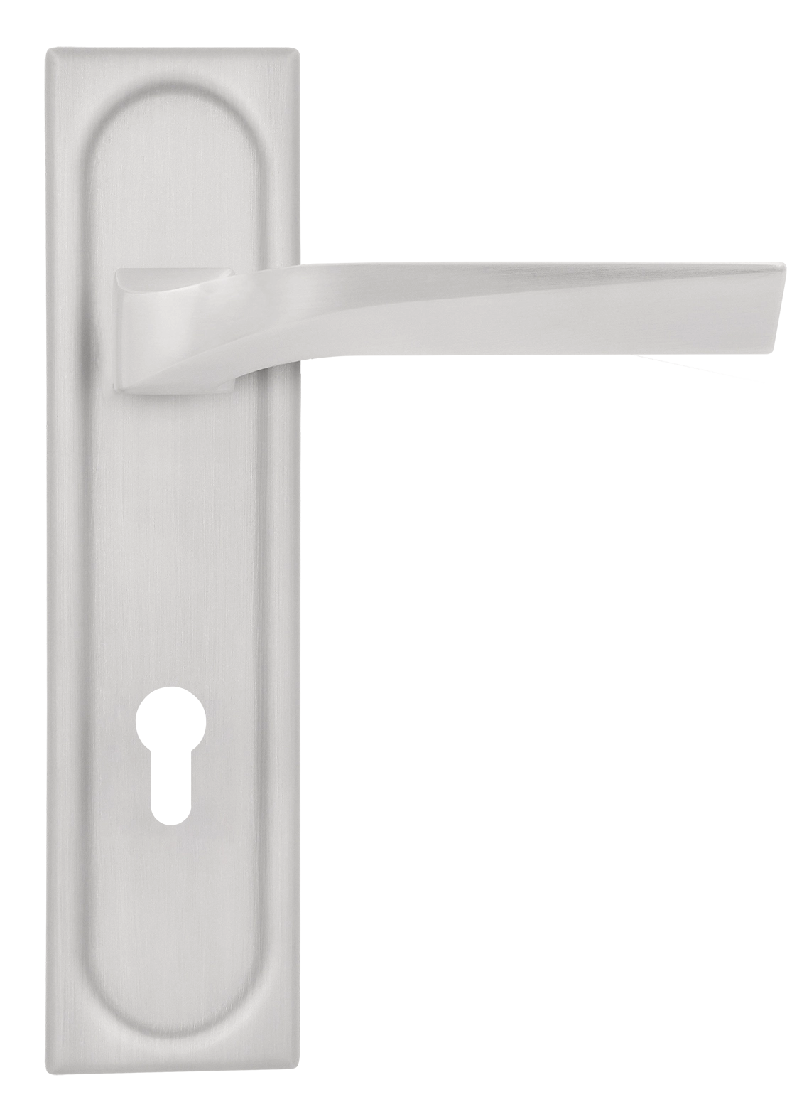 Ручка дверная WD CONCERT HALL PLS KH SSW на планке под ключевой цилиндр, цвет Стокгольмский снегопад/Stockholm Snowfall фото купить Ставрополь