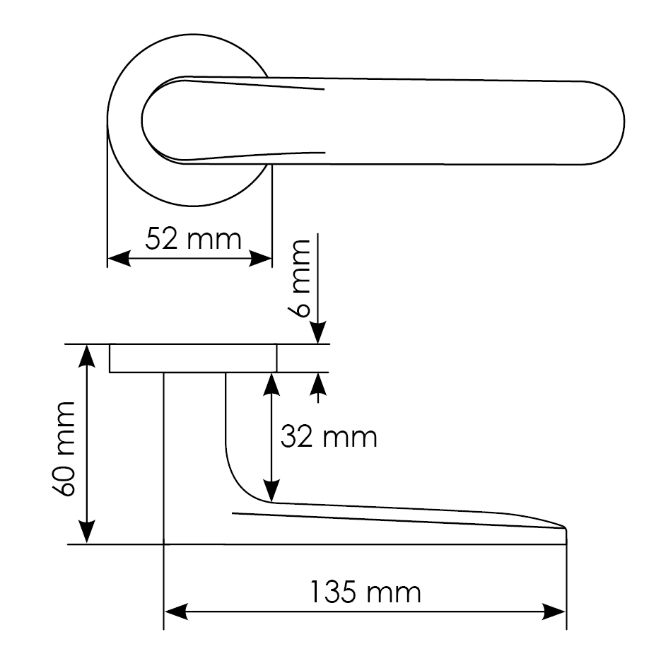 Комплект дверных ручек MH-59-R6 BL + защёлка бесшумная M1895 BL + петли врезные универсальные MSN 100X70X2.5-4BB BL (2шт), цвет черный фото купить в Ставрополе