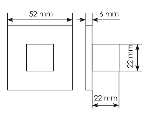 Комплект дверных ручек MH-54-S6 BL с заверткой MH-WC-S6 BL + замок M1895 BL, цвет черный фото дверная фурнитура Ставрополь