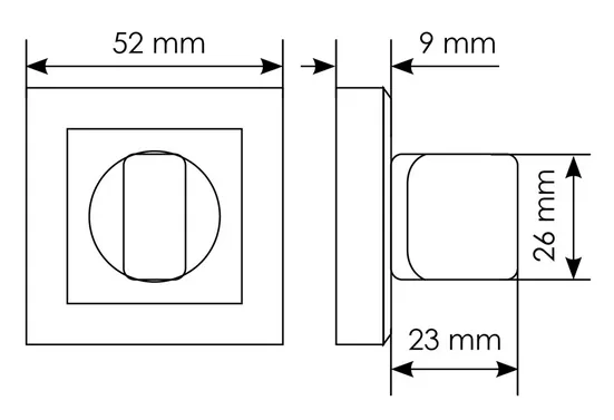 Комплект дверных ручек MH-28 BL-S с заверткой MH-WC-S BL, цвет черный  фотомореллиСтаврополь