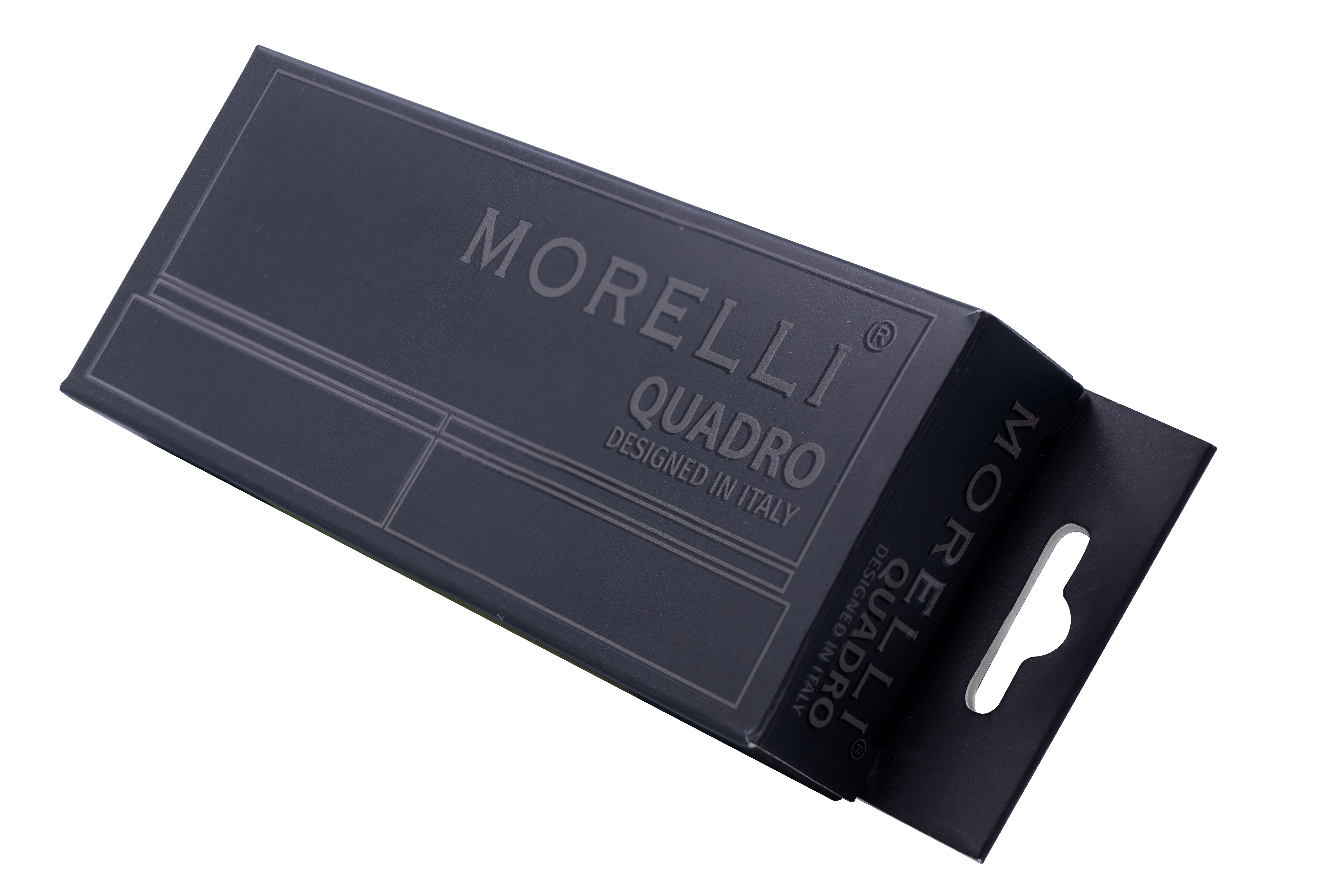 Петля QUADRO-1 BL без врезки на квадратной оси, цвет черный фото morelli Ставрополь