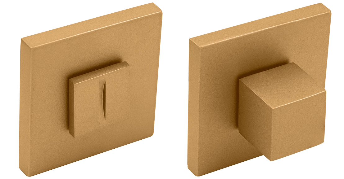 Завертка сантехническая MH-WC-S6 FTG на квадратной розетке 6мм цвет матовое итальянское золото фото купить Ставрополь