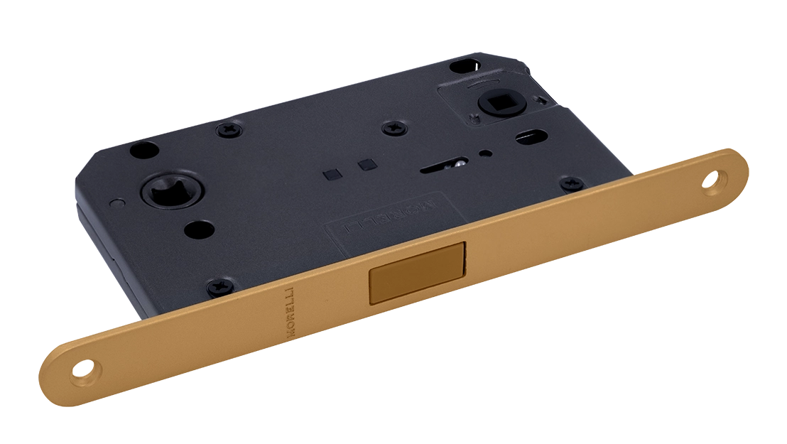 Защелка межкомнатная M1895 FTG магнитная, сантехническая, цвет матовое итальянское золото фото купить Ставрополь