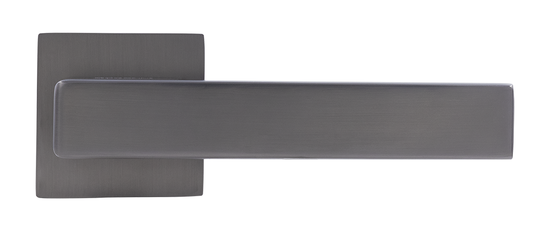 Ручка дверная LOT MH-56-S6 GR раздельная на квадратной розетке 6 мм, цвет графит, ЦАМ фото купить в Ставрополе