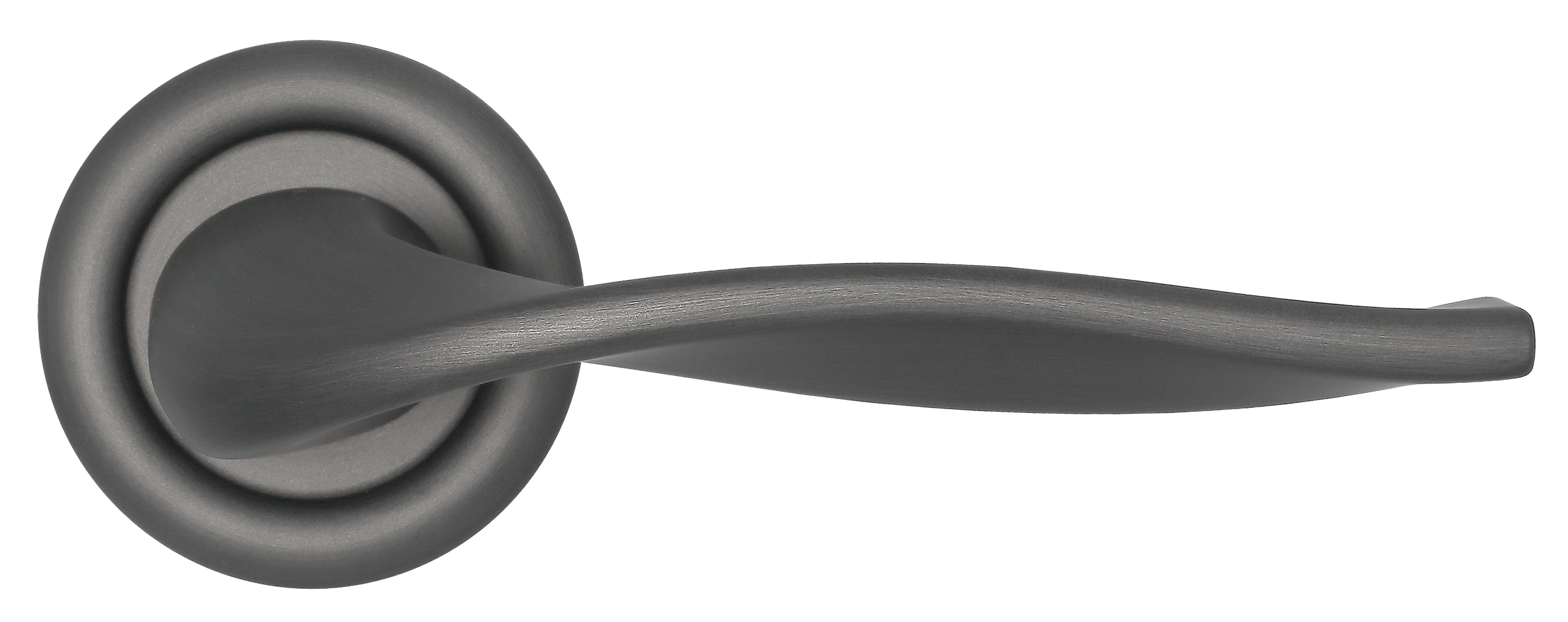 Ручка дверная SKYSCRAPER R7 SST на круглой розетке, цвет Летняя гроза/Summer Storm фото купить в Ставрополе