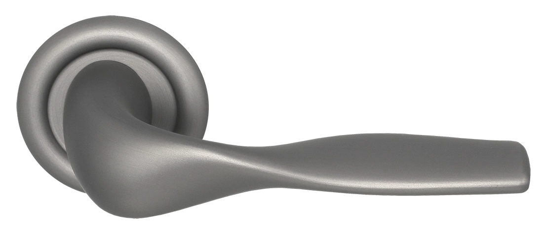 Ручка дверная LVB R7 WF на круглой розетке, цвет Зимняя стужа/Winter Frost фото купить Ставрополь