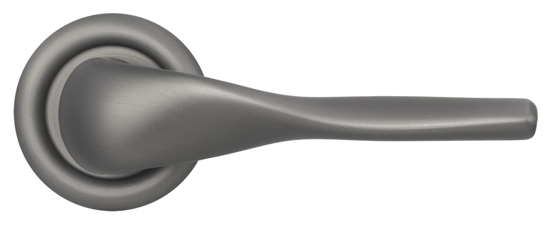 Ручка дверная LVB R7 WF на круглой розетке, цвет Зимняя стужа/Winter Frost фото купить в Ставрополе