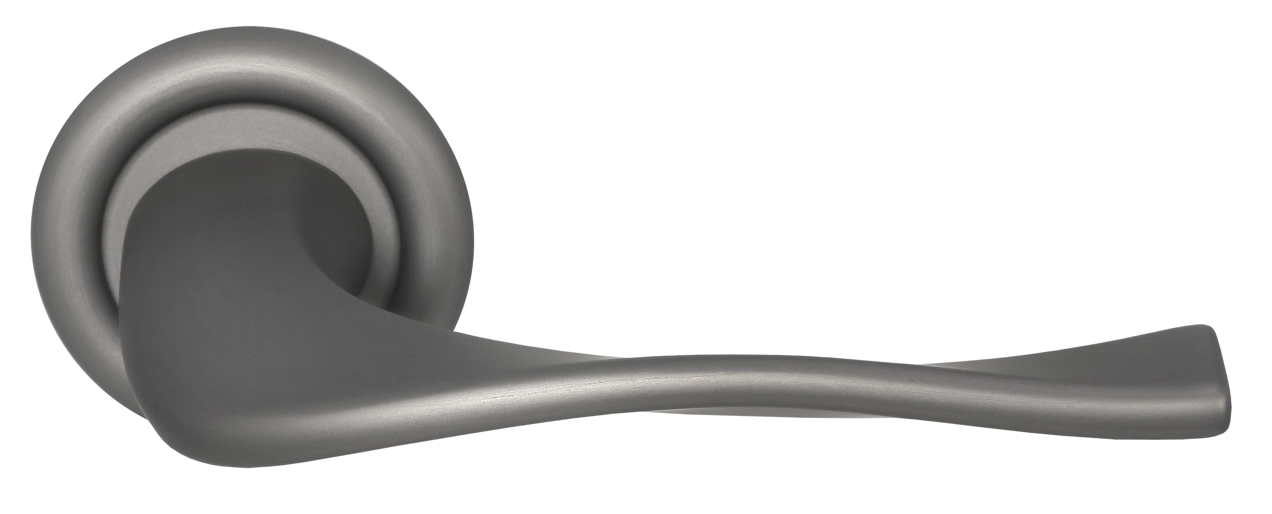 Ручка дверная SKYSCRAPER R7 WF на круглой розетке, цвет Зимняя стужа/Winter Frost фото купить Ставрополь