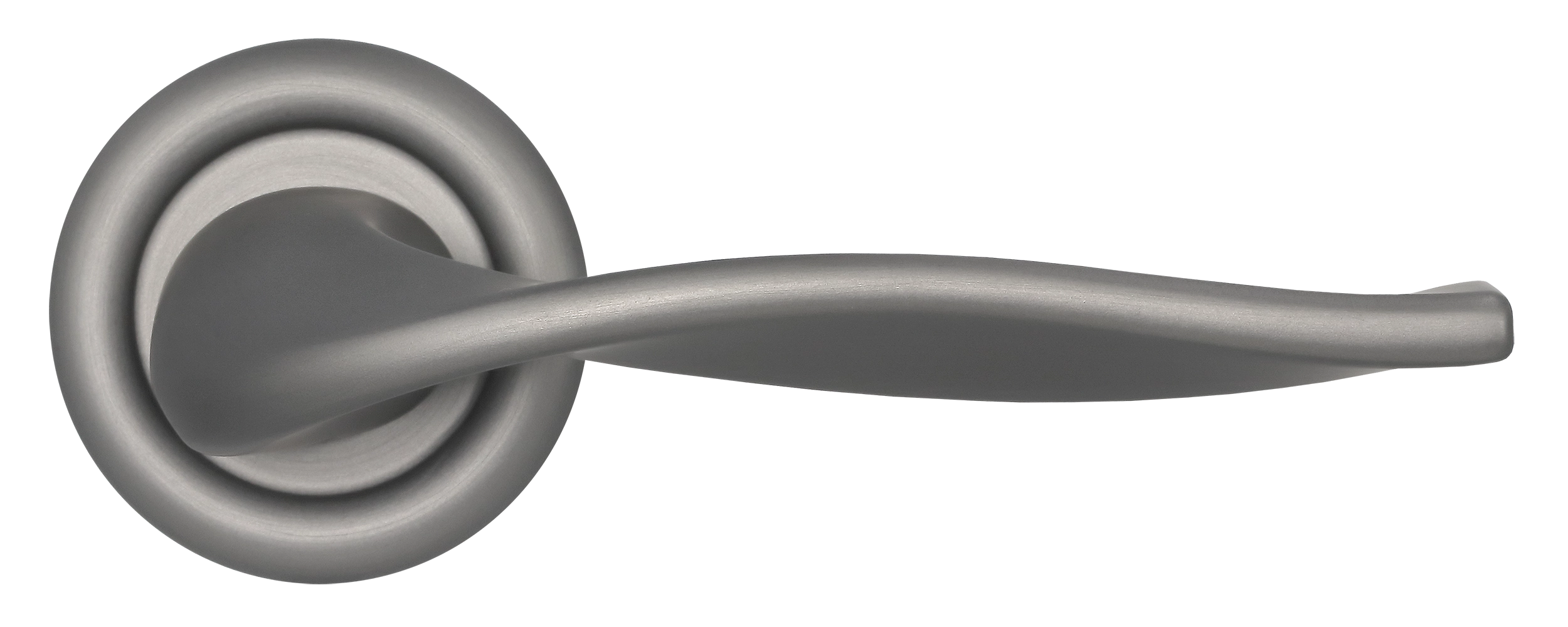 Ручка дверная SKYSCRAPER R7 WF на круглой розетке, цвет Зимняя стужа/Winter Frost фото купить в Ставрополе